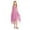 Pink, variant on iiniim Kids Girl's Sequins Junior Bridesmaid Dress Ruched Hi Lo Flower Girl Dress Princess Pageant Party Ball Gown