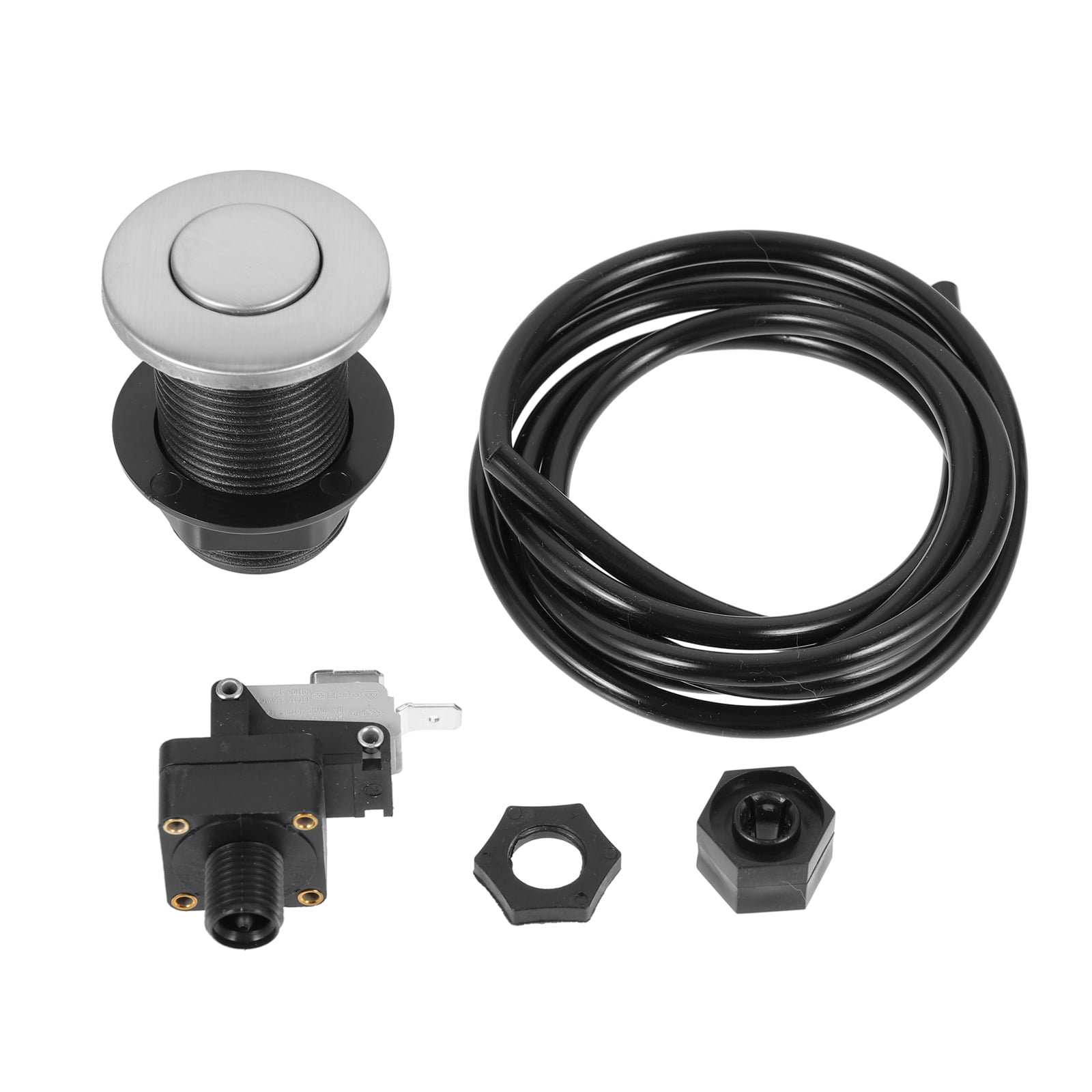 4 Sets Pneumatic Switch Drain Plug Bathroom Sink The Silver