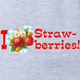 thumbnail image 2 of CafePress - I Love Strawberries - Cute Infant Baby Football Bodysuit, 2 of 3