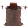 thumbnail image 1 of Bolsa de lona para forraje para senderismo, bolsa de forraje de cuero plegable, riñoneras (marrón), 1 of 5