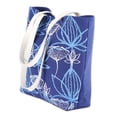 thumbnail image 2 of NOVICA Cotton tote, 'Lapis Garden', 2 of 6