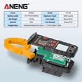 thumbnail image 3 of ANENG True RMS Digital Multimeter Clamp Meter DC/AC Voltage Detector AC Amp Meter with Ohm Capacitance NCV Continuity Diode Hertz Temperature Tester, 3 of 8