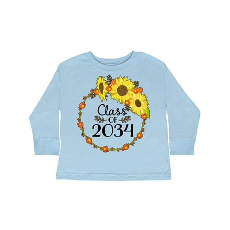 

Inktastic Class of 2034 Sunflower Wreath Gift Toddler Boy or Toddler Girl Long Sleeve T-Shirt