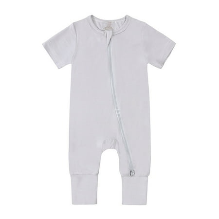 

Baby Rompers Footless Pajamas Zipper Short Sleeve Sleeper Jumpsuit Long Sleeve Bodysuit for Baby Boy Baby Boy First Birthday Outfit Baby Boy Summer Outfits Bodysuits Boy Penguin Baby Clothes 3 Month