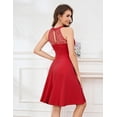 thumbnail image 2 of Vestido Bbonlinedress rojo para cóctel, invitada a la boda, vintage, 2XL, 2 of 7