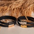 thumbnail image 4 of 18k Gold | Infinity Braid | Mini Leather Bracelet, 4 of 6