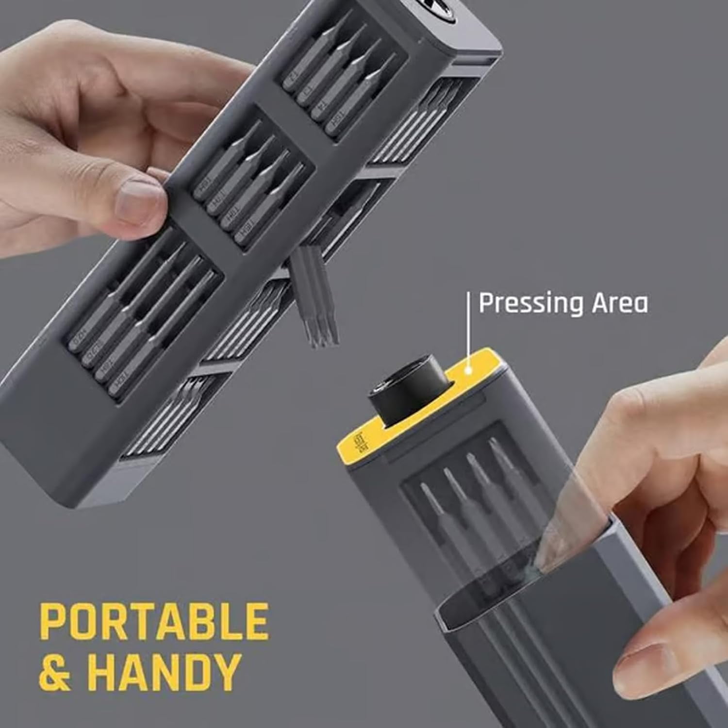 44 in 1 Precision Screwdriver Set with Case, 2026 New Max 3.7v Mini Electric Screwdriver, Magnetic Tips, Insane Torque & Effortless Swaps, For Electronics, Eyeglasses, Laptops & More (2*a-set)