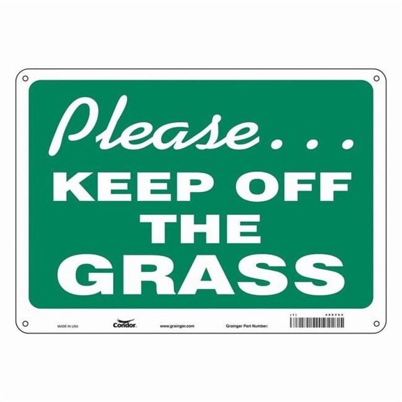 Condor Safety Sign,10 in x 14 in,Polyethylene 468Y62