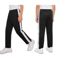 thumbnail image 6 of Haitryli Boys Girls Drawstring Sweatpants Contrasting Stripe Jogger Pants High Waisted Athletic Baggy Trousers Black White XL, 6 of 7