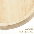 thumbnail image 2 of 2X Table d'Appoint Ronde Pliable en Bois à Clipser pour Canapé Grand, Table d'Accoudoir pour Manger/boissons/collations/télécommande, 2 x Table, Couleur Bois, 2 of 7