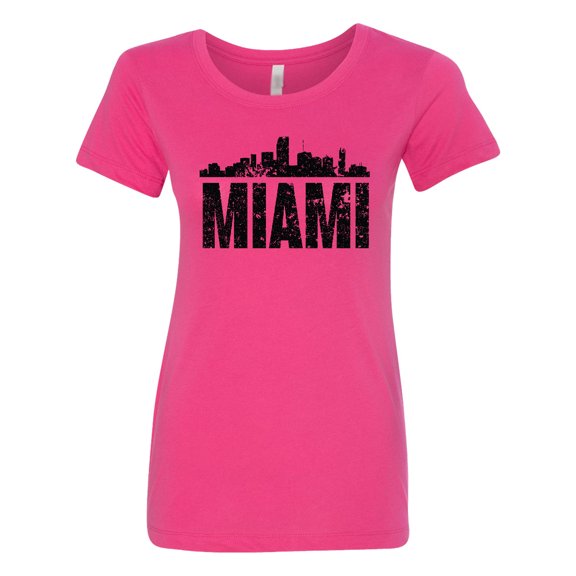 Inktastic Miami Skyline Grunge Women's T-Shirt