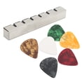 thumbnail image 4 of Juego De Muter Y Púas, Amortiguador De Cuerdas De Guitarra, Fácil De Reemplazar, Tamaño Estándar, Metal Duradero Y EVA Para Guitarras Acústicas De 6 Cuerdas ANGGREK Guitar String Noise Reducer, 4 of 8