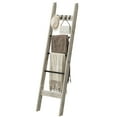 thumbnail image 4 of Blanket Ladder - for Bedroom,5-Tier Farmhouse Ladder Holder Organizer for Bathroom Living Room, 4 of 8