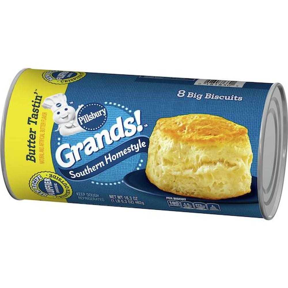Pillsbury Grands Southern Homestyle Butter Tasting Biscuits, 16.3 Ounce -- 96 per Case.