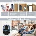 thumbnail image 7 of Sgokeen Wireless Door Sensor Door Entry Chime, Door Open Alert with 600ft Range LED Indicators Receivers + Sensors Wireless Door Alarm,58 Ringtones Black, 7 of 7