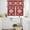 Red, variant on Blue Boho Kitchen Curtains Sets for Windows 36 Inch Length, Farmhouse Bohemian Medallion Oriental Flower Rod Pocket Window Treatments Tier Curtains and Valances Set for Bedroom/Bathroom