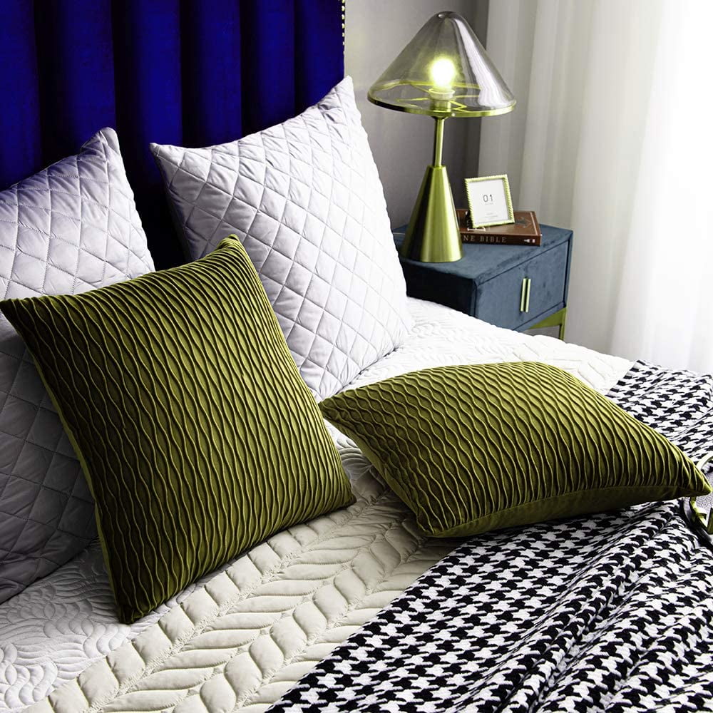 Moss green pillow cases hotsell