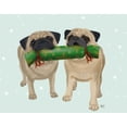 thumbnail image 2 of Fab Funky 24x20 Gold Ornate Wood Framed with Double Matting Museum Art Print Titled - Christmas Pug Pair and Cracker, 2 of 4