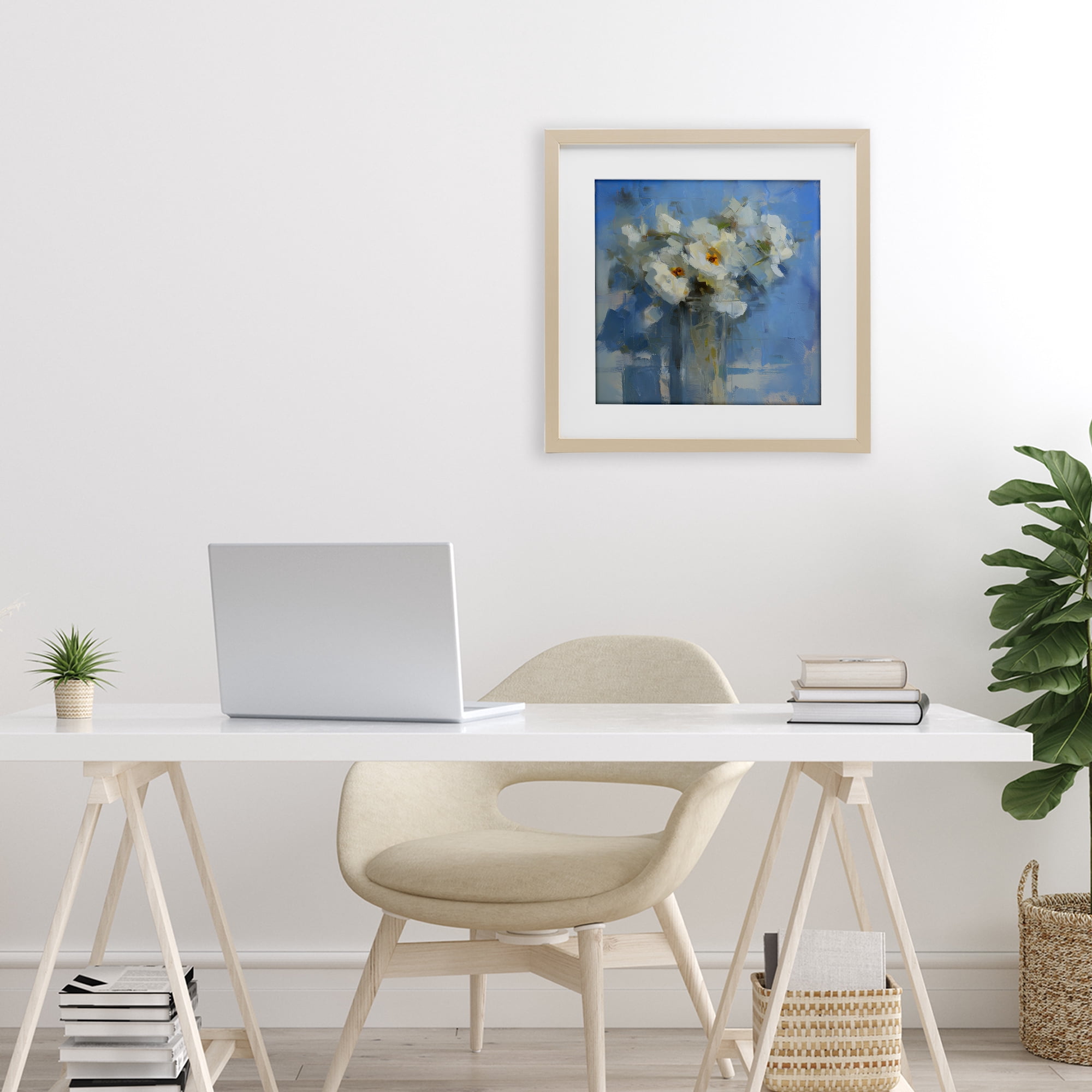 Stupell Industries Petals Remembered Abstract Birch Framed Print Under Glass, design by Svetlana Aleynikova