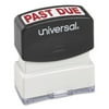 Universal Message Stamp, PAST DUE, Pre-Inked/Re-Inkable, Red (UNV10063)