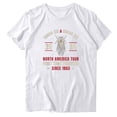 thumbnail image 2 of Giftesty Blouses for Women Dressy Casual Women Short Sleeves Letter Print Casual Tops Blouse T-shirt, 2 of 3