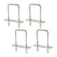 thumbnail image 5 of 4x pernos en U cuadrados, poste en U, acero inoxidable, plateado, Mini Hardware de abrazadera de perno en U m 8, 5 of 8
