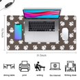 thumbnail image 5 of Long Mouse Pads for Desk,Brown Halloween Ghost Pattern Desk Mats on Top Of Desks, Desk Mouse Pad Extra Large with 3mm Non-Slip Base and Stitched Edge for Gaming,Office,Work,Home 31.5"x15.7", 5 of 6