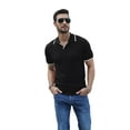 thumbnail image 3 of Iceglad Men's Knit Polo Shirts Cotton Short Sleeve Casual Collared Vintage Shirts Classic Fit Soft Shirts, 3 of 13