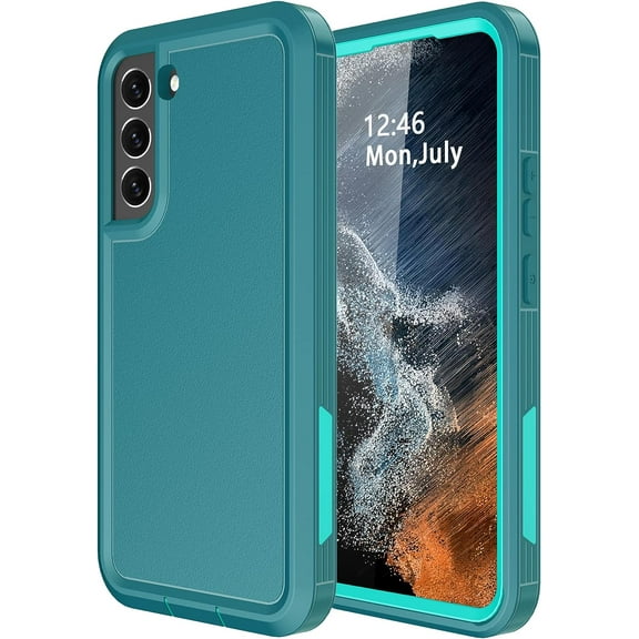 for Samsung Galaxy S22 Case,[Built in Screen Protector][Shockproof][Dropproof] Samsung S22 Case,Full-Body Rugged Military Grade Protective for S22 5G Case 6.1 in(Turquoise)