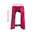 thumbnail image 5 of Chalecas de vida inflables manuales para adultos portátiles con preserva de seguridad de cinta reflectante grandes buoyadores nadadores deportes acuáticos rojo Methold OD003362-06, 5 of 5
