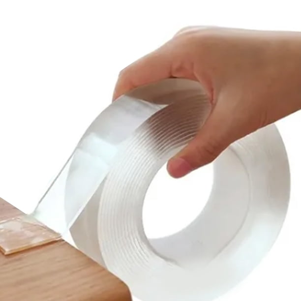 Adhesivo Nanométrico De Doble Cara, Cinta Adhesiva De Doble Cara, Base Acrílica Que No Deja Marcas, Transparente Para Oficina