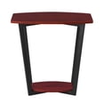 thumbnail image 5 of Pemberly Row End Table in Cherry Wood Finish and Black Metal, 5 of 8