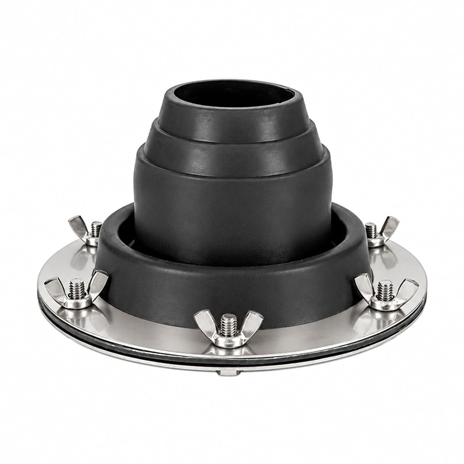 Outdoor Heat Tent Pipe Guard Chimney Protector Adjustable Flange Silicone Sleeve Camping Equipment stabilizes Chimney Connection for Canvas Tents Camping