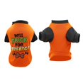thumbnail image 3 of MesaSe Halloween Pets Fashion T-Shirt Pumpkin Spider Skull Patterns Print  Neck Short Sleeve Pullover, 3 of 8