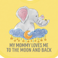 thumbnail image 4 of Inktastic My Mommy Loves Me to the Moon and Back Boys or Girls Baby Bib, 4 of 4