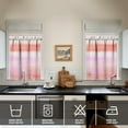 thumbnail image 2 of Abstract Oil Paiting Watercolor Kitchen Curtains - Vintage Tier Cafe Curtains for Bathroom Living RV Rod Pocket Window Drapes 36 Inch 2 Panels Set 28"x36" Window Treatment Tiers, 2 of 4