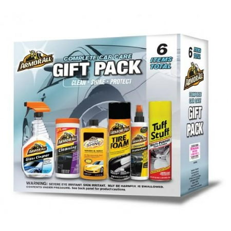 Armor All Complete Car Care Gift Pack Car Wash Car Detailing Car Cleaning Kit 6 Pieces