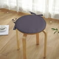 thumbnail image 5 of kjfeif 2pc Round Outdoor Bistro Chair Cushion Round Garden Chair Pads Seat Cushion with Ties Round Seat Cushion Dining Chair Bistro Cushion for Indoor/Outdoor Stool Patio Dining Room Home, 5 of 9