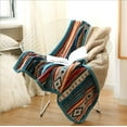 thumbnail image 6 of Ukeler Flannel Sherpa Throw 50'' x 60''- Bohemian Soft Plush Flannel Blanket Throws for Bed/Couch/Sofa/Office/Camping, 6 of 6