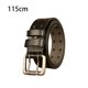 thumbnail image 5 of Matsuzay Cinturón de cuero para hombre, hebilla doble, cintura ahuecada, informal, de lujo, de Metal, Retro, para Jeans, vaquero, negocios, hogar Suministros de marroquinería Negro 150cm Matsuzay  HA083923-02, 5 of 6