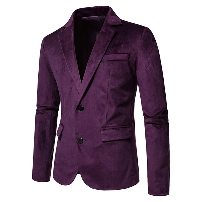 Brglopf Mens Suit Jackets Casual Two Button Slim Fit Blazers Notched Lapel Sport Coat Lightweight Business Jackets with Pockets