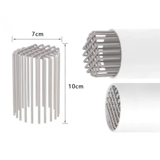 Round Roof Floor Drain Stainless Steel Large Displacement Balcony Drainage Cover Anti-blocking Rooftop Rain Pipe Cap