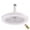 White, variant on Pebbuoy Ceiling Fans with Lights and Remote, Dimming Speed Ceiling Fan, Enclosed Low Profile Ceiling Fan Bladeless