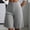Gray women wide leg shorts a1, variant on Cagogo Women's Wide Leg High Waisted Flowy Solid Casual Bermuda Shorts Summer Vacation Lounge Pants Elastic Waist Cropped Beach Trousers, Black 2XL