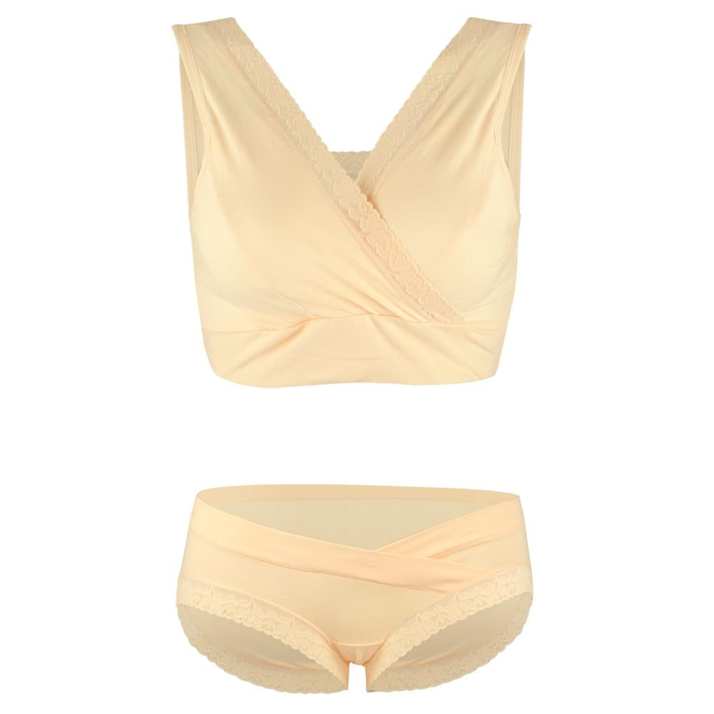 Mgaxyff Mgaxyff Breastfeeding Bra, Nursing Bra,Breathable Cotton