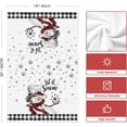 thumbnail image 6 of &nbsp;SOME THING Buffalo Plaid Snowman Let It Snow Winter Kitchen Towels Dish Towels, 18x26 Inch Daily Seasonal Christmas Decoration Hand Towels Set of 2, 6 of 6