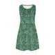 thumbnail image 4 of ICHUANYI Clearance Summer Dresses Women Beach Floral Sleeveless Sundress Casual Pockets Boho Dress(Green, S) ICHUANYI WER2023081112343, 4 of 5