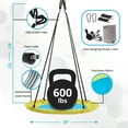 thumbnail image 3 of SkyBound 40" Saucer Tree Swing for Kids, Waterproof Flying Swing Seat for Children Support Up to 600lbs, 3 of 7