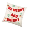 thumbnail image 2 of Funda para Cojín de Navidad, Funda Decorativa para Cojín, Funda de Cojín Cuadrada Creativa, Funda de Almohada para Vacaciones, año Nuevo, Decoración D Estilo C mayimx Funda de almohada, 2 of 9