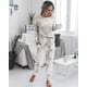 thumbnail image 2 of Conjunto de Dos Piezas para Mujer PRETTYGARDEN de Loungewear Tie Dye en Caqui Talla S, 2 of 5